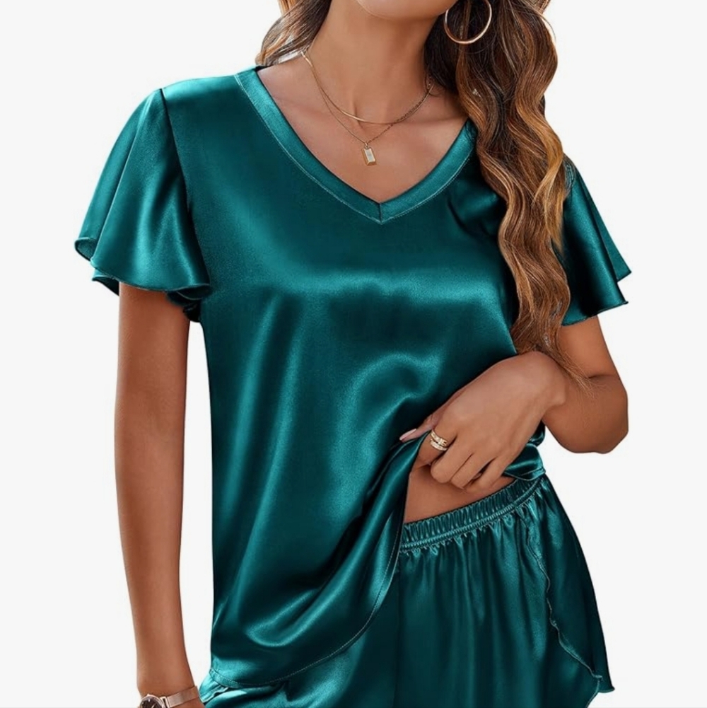 Satin PJ Top